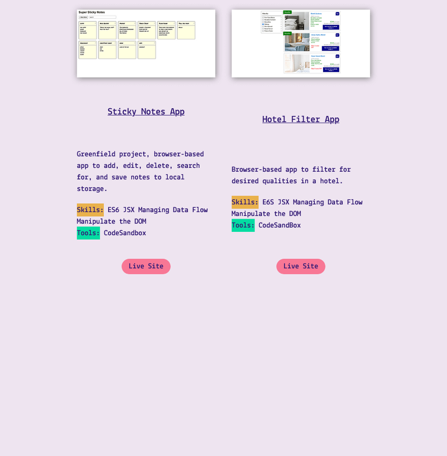 Tablet ONLY shows a giiiiant gap in the content for the projects section