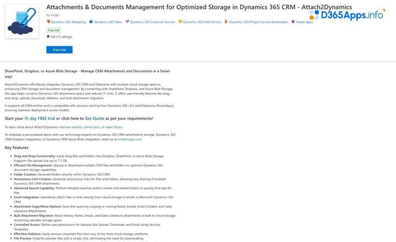Top Productivity Dynamics Apps Attach2Dynamics