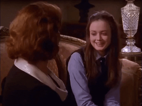 Rory Gilmore from Gilmore Girls giving a hug
