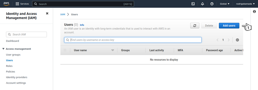 AWS Lambda - Users