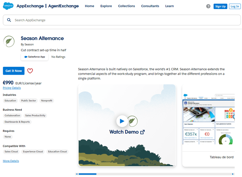 Season Alternance on AppExchange