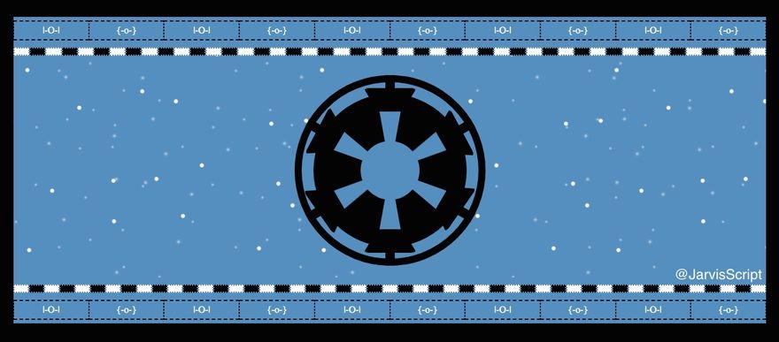 The Imperial Crest worm by the empire in Star Wars