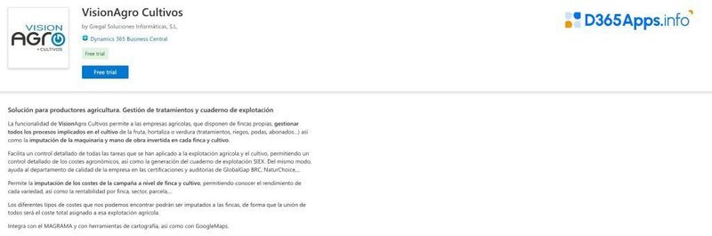 Top Sustainability Dynamics 365 Apps VisionAgro Cultivos