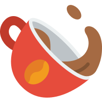Coffee cup icon - A coffee cup with coffee