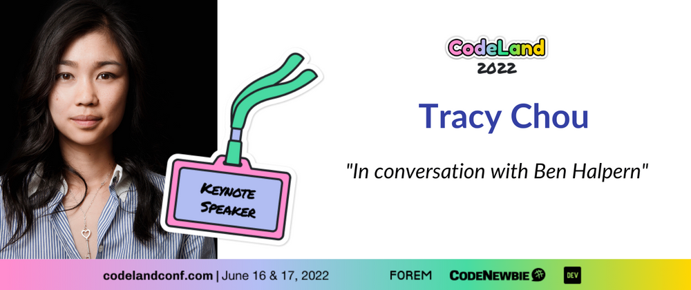 Cover image for [Keynote] A Fireside Chat with Tracy Chou