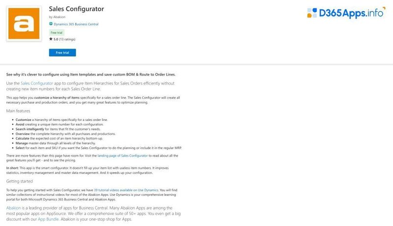 Top Sales Dynamics 365 Apps Sales Configurator