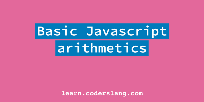 Cover image for Basic math operations in JavaScript