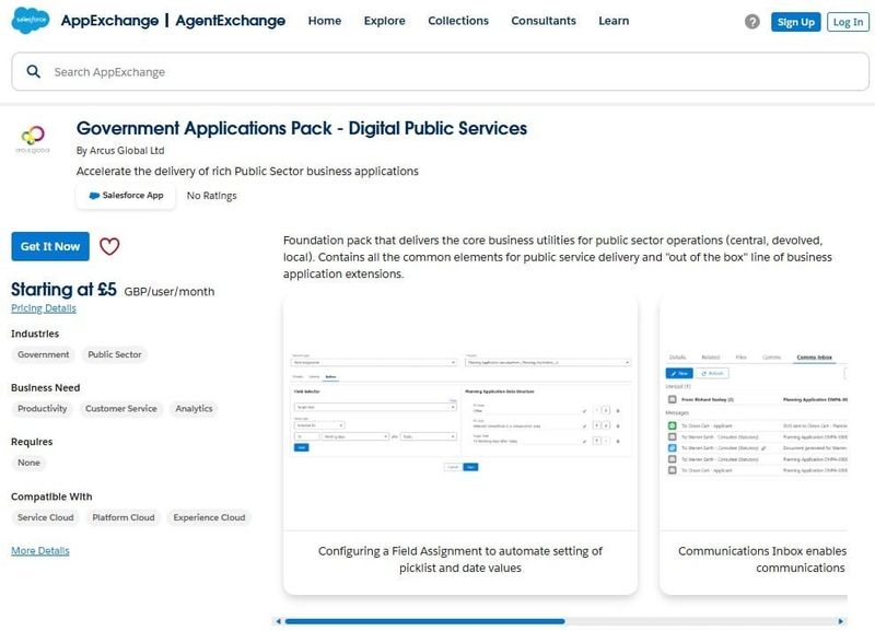 Government Applications Pack - Digital Public Services on AppExchange