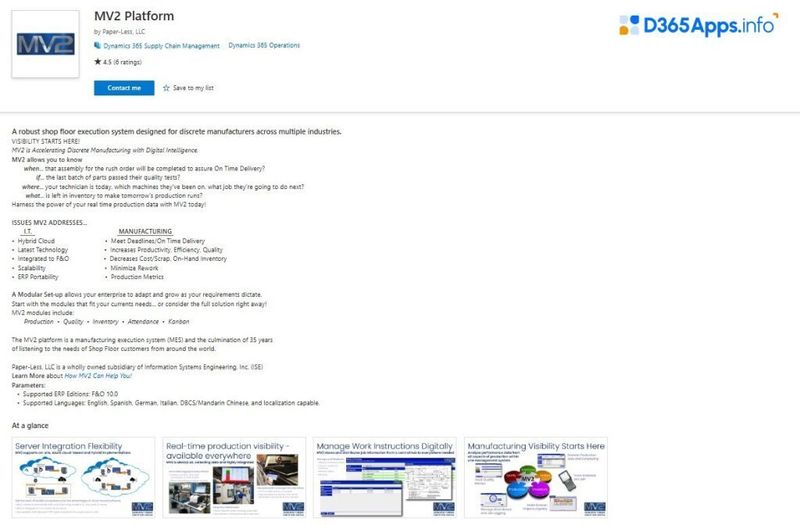 Top Internet of Things Dynamics 365 Apps MV2 Platform