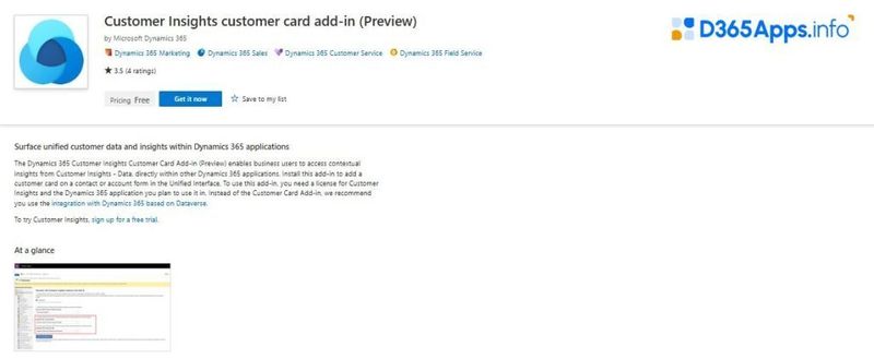 Top Customer Service Dynamics Apps Customer Insights Customer Card Add-in