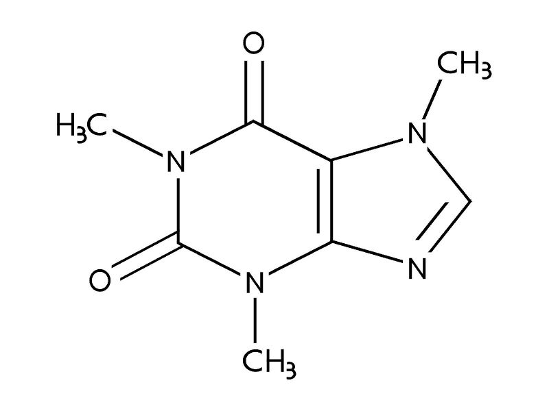 The formula/composition of caffeine