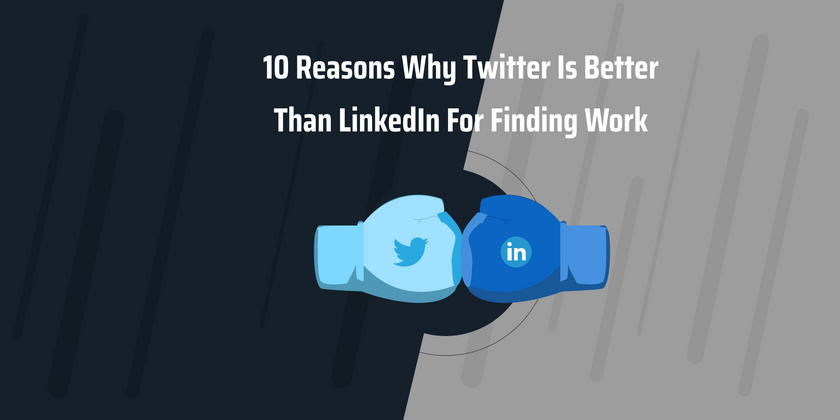 Cover image for 10 reasons why Twitter is better than LinkedIn for finding work