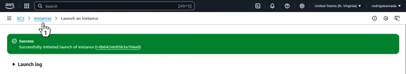 Amazon EC2 - Instance created