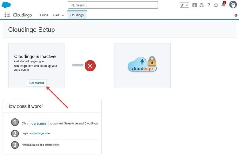 Cloudingo App in Salesforce Org