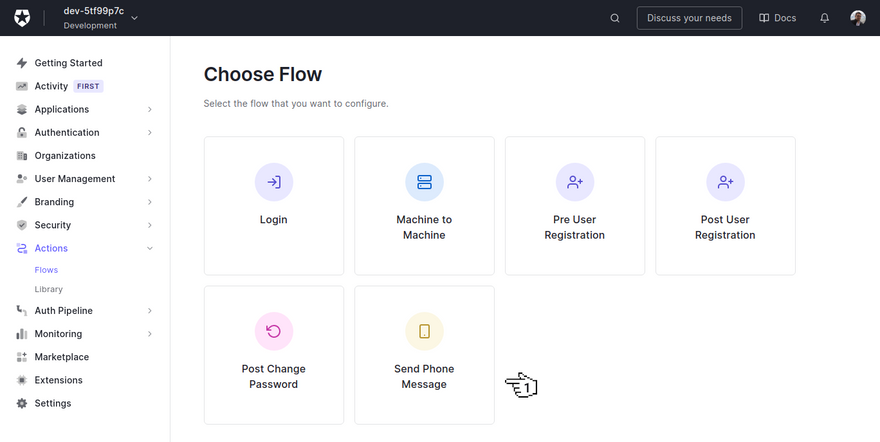 Auth0 - Choose Flow