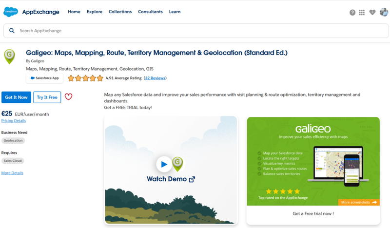 Galigeo Mapping, Route Optimization & Territory Management