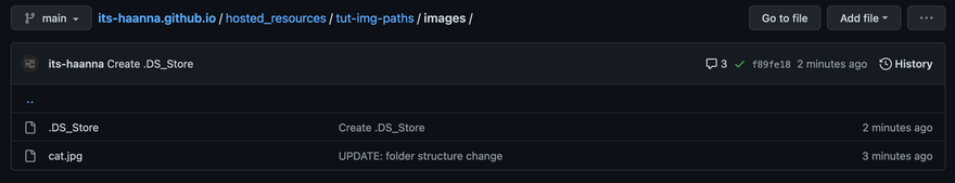 Files in the Github repository, images folder