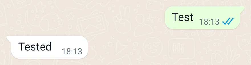 Application WhatsApp - Test