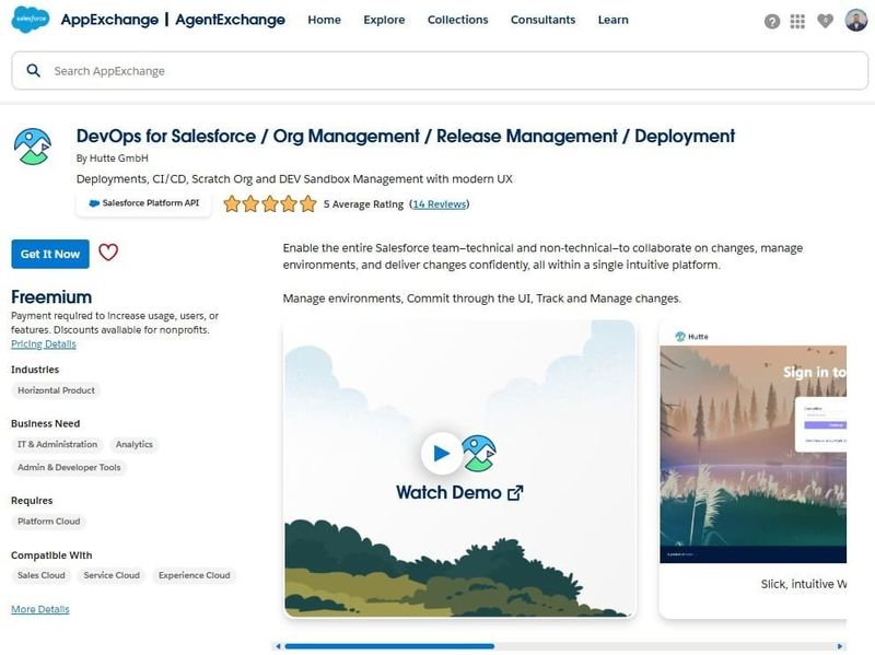 Hutte on AppExchange