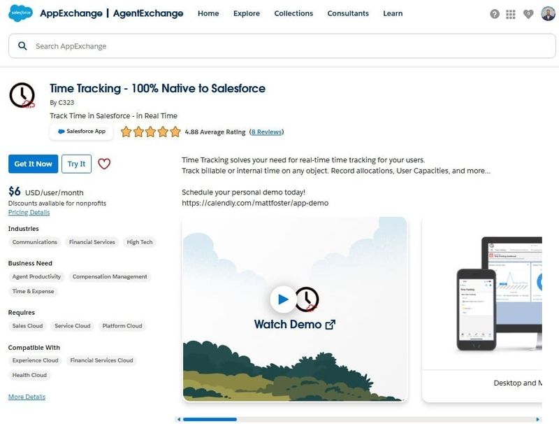 Time Tracking by C323 on AppExchange