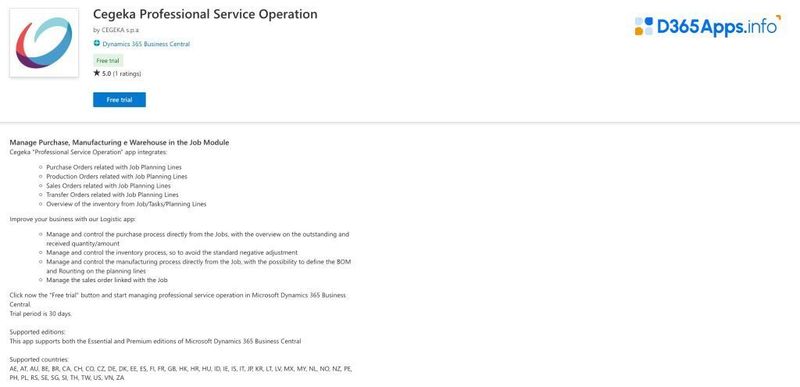 Top Project Management Dynamics 365 Apps Cegeka Professional Service Operation