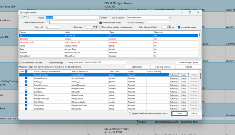 Data Upsert 