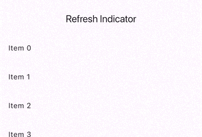 Refresh Indicator With 0 Elevation