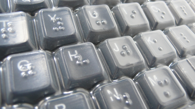 Image of Braille keyboard cover