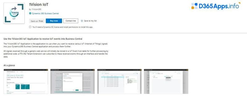 Top Internet of Things Dynamics 365 Apps 1Vision IoT