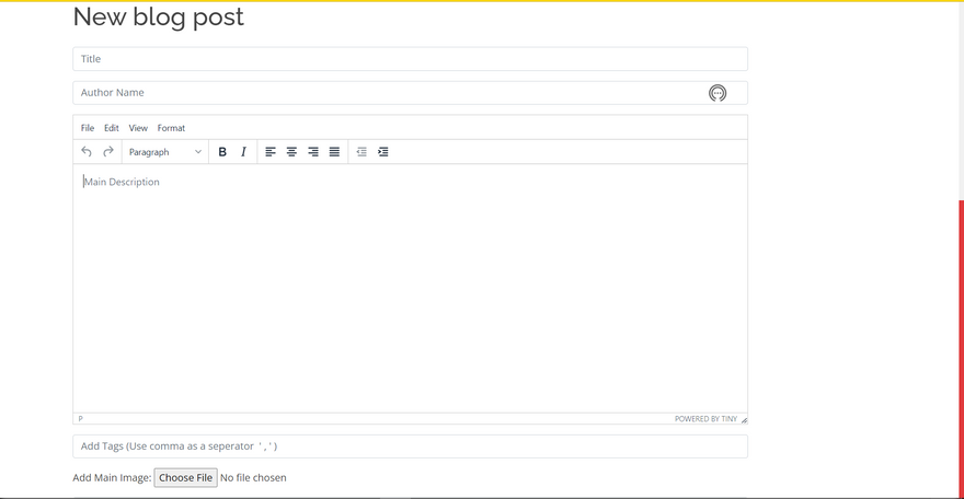 Redirecting to New Post Page