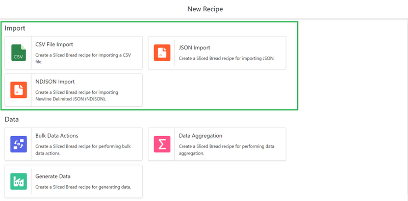 Different Data import<br>
