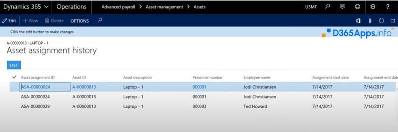 Payroll 365 Review Laptop assignments