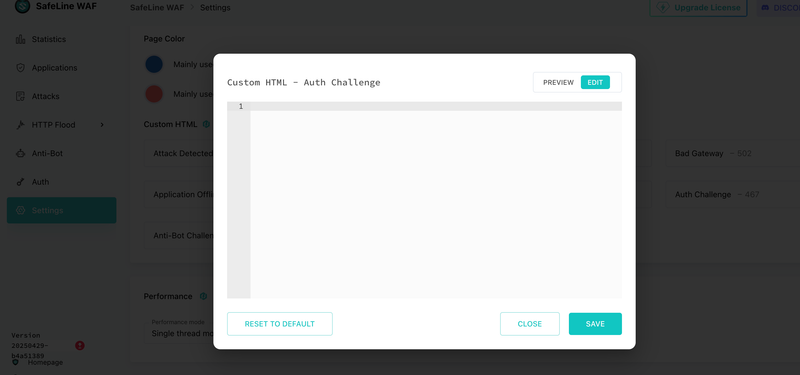 Code area screenshot