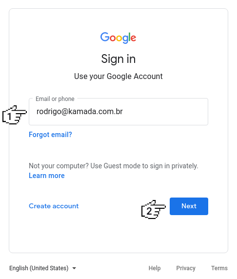 Google reCAPTCHA - Sign up