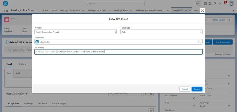 Creating Jira Issue