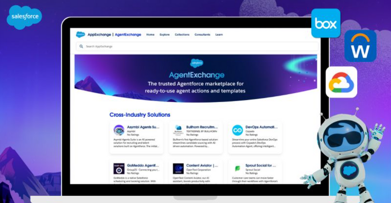 Salesforce AgentExchange announcement