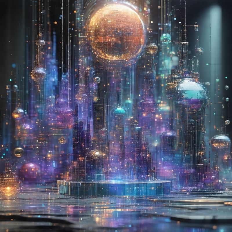 Cinematic macro shot of advanced interface for lat...