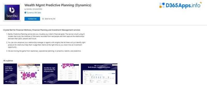 Dynamics Apps Financial Services Wealth Mgmt Predictive Planning