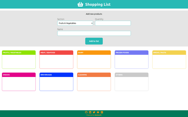 Shopping List