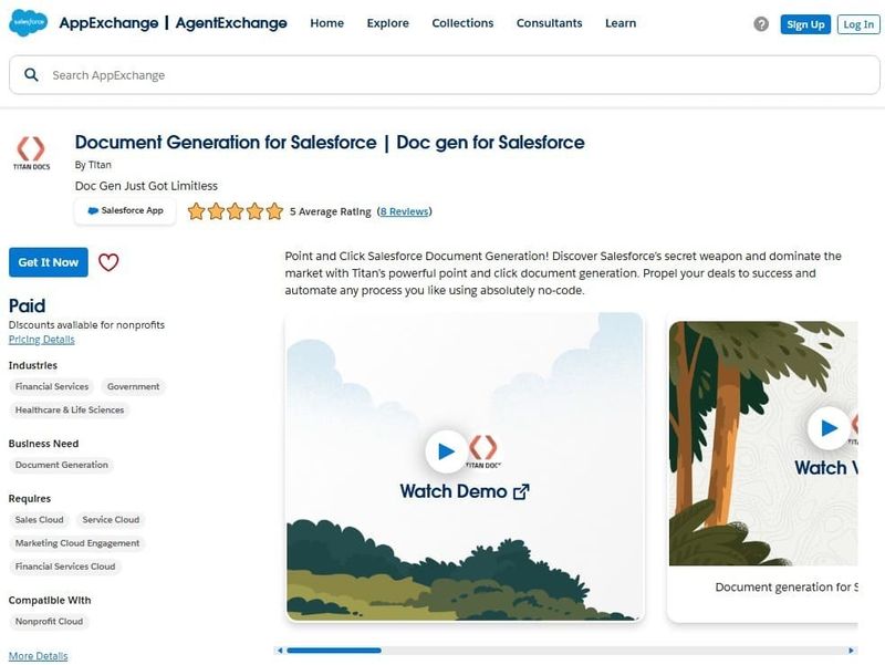 Titan Docs on AppExchange