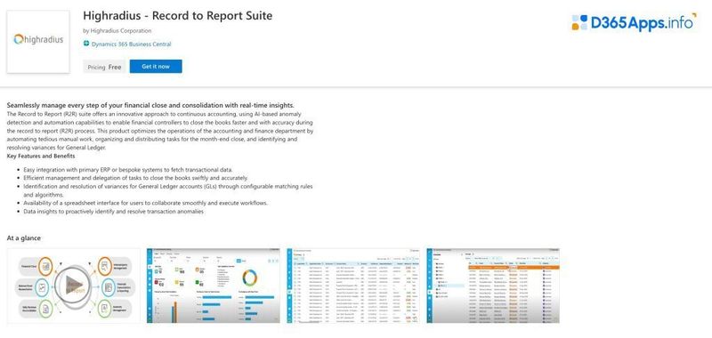 Top Dynamics Apps for Defense Intelligence Industry Highradius - Record to Report Suite