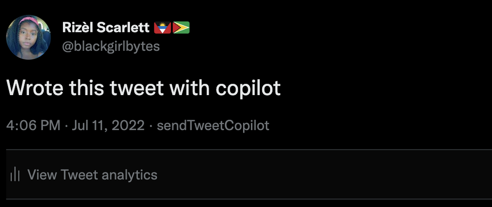 Cover image for How to Send a Tweet with GitHub Copilot