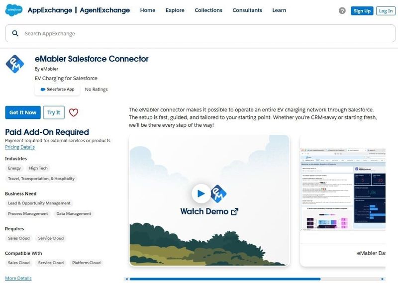 eMabler Salesforce Connector on AppExchange