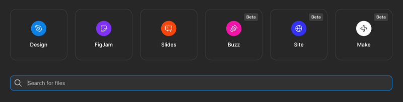 Figma Make selection screen