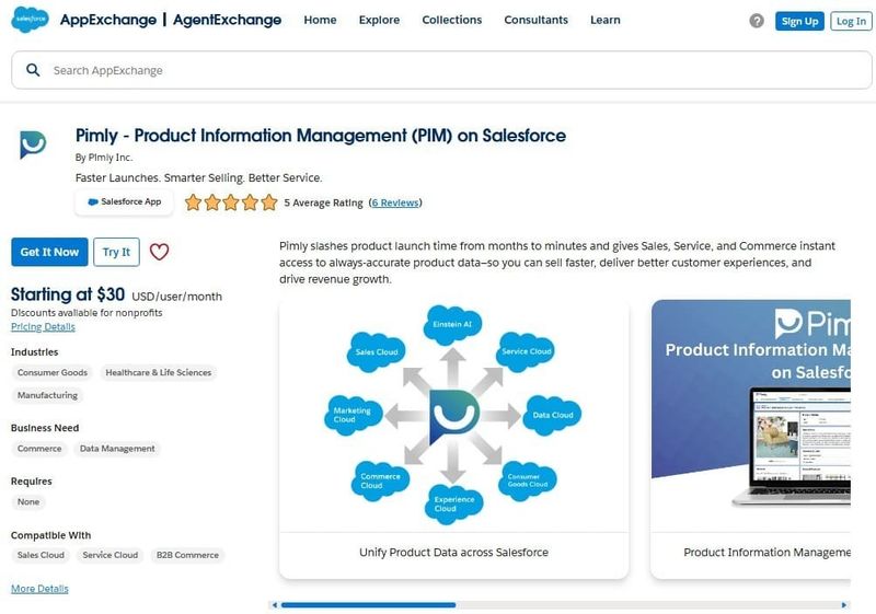 Pimly on AppExchange