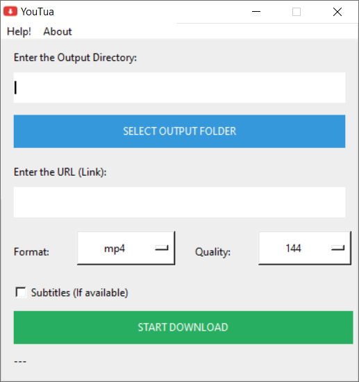 YouTua Working Screenshot