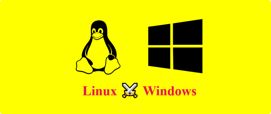 Windows and Linux Logos