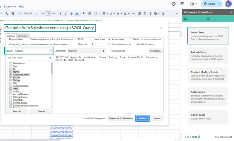 Data Import from Salesforce
