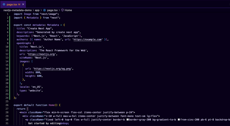 nextjs-metadata-code