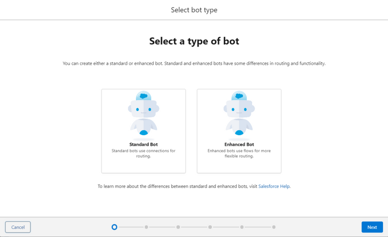Select bot type